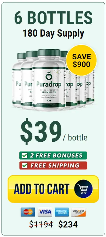 Ikaria Gummies-Puradrop 6 bottle